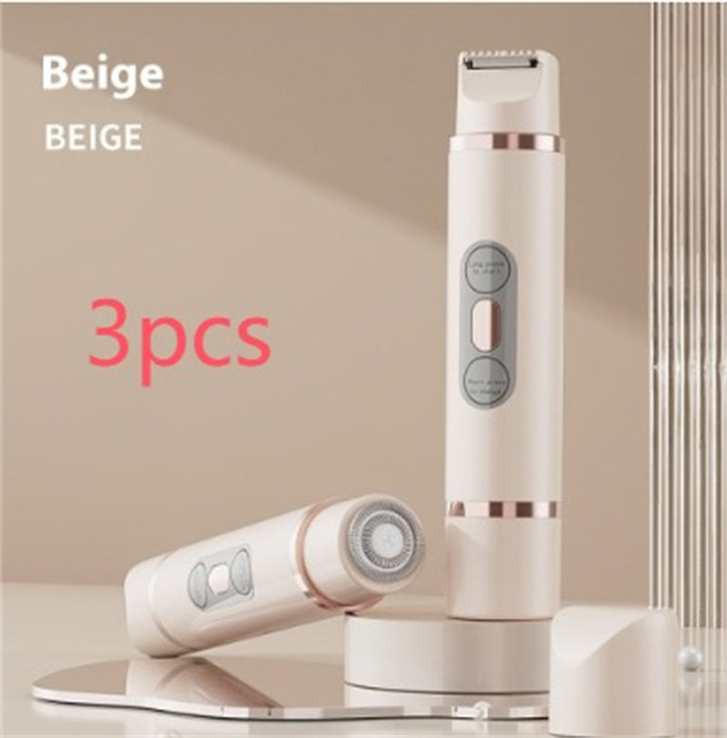 Dual-Head Electric Shaver Painless Women's Epilator Bikini Hair Removal Device Automatic Hair Trimmer Underarm Facial Lips Leg